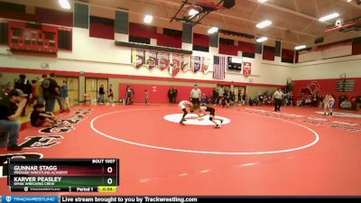 90 lbs Round 1 - Gunnar Stagg, Prosser Wrestling Academy vs Karver Peasley, Omak Wrecking Crew