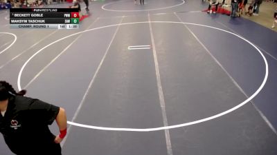 8U - B Champ. Round 1 - Beckett Goble, Pursuit Wrestling Minnesota vs Maksym Taschuk, Stillwater Area Wrestling
