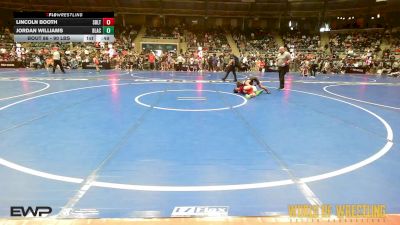 90 lbs Consi Of 16 #2 - Lincoln Booth, Sebolt Wrestling Academy vs Jordan Williams, Black Fox Academy