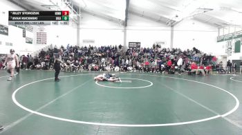 157 lbs Final - Riley Storozuk, Notre Dame-West Haven vs Evan Kucenski, Bristol Eastern