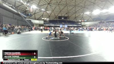 84 lbs Quarterfinal - Tristan Guarnes, Mat Demon Wrestling Club vs Peyton Thomas, Thunder Mountain Wrestling Club