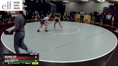 100 lbs. Cons. Semi - Alina Peralta, Broken Arrow vs Juliana Tice, North Kansas City