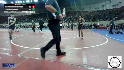 128 lbs Round Of 64 - Matthew Hernandez, Clinton, Ok vs Cooper Combs, Piedmont