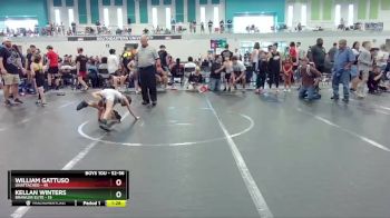 52-56 lbs Quarterfinal - William Gattuso, Unattached vs Kellan Winters, Brawler Elite