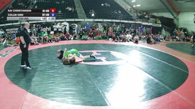 132 lbs Kai Christiansen, Idaho 1 HS Boys vs Collin Hire, Montana 1 HS Boys