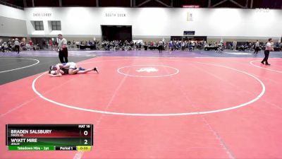 150B Quarterfinal - Braden Salsbury, Maize HS vs Wyatt Mire, Jesuit