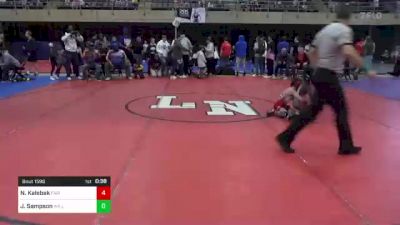 60 lbs Consolation - Noah Kalebek, Fair Lawn, NJ vs Jordan Sampson, Williamstown, NJ