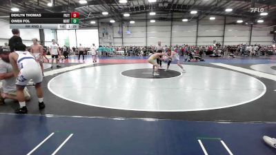 132 lbs Rr Rnd 2 - Deklyn Thomas, Patton Trained Red - HSB vs Owen Fol, North Hunterdon - HSB
