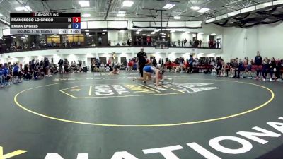 124 lbs Round 1 (16 Team) - Emma Engels, Aurora vs Francesco Lo Greco, Brock University