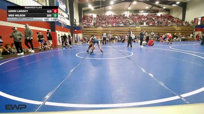 80 lbs Semifinal - Aiden Lariscy, Glenpool vs Wes Wilson, Sand Springs JH (SS)