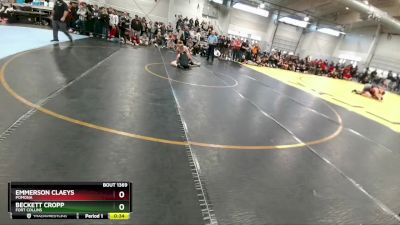 165 lbs Cons. Round 6 - Emmerson Claeys, Pomona vs Beckett Cropp, Fort Collins