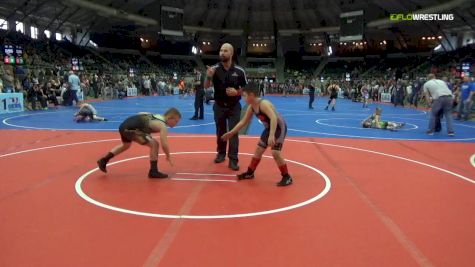 105 lbs Consolation - Hayden Hanks, Carl Albert Little League vs Ryker Smith, Weatherford Youth