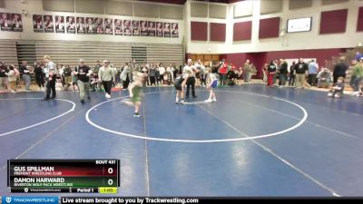 87 lbs Quarterfinal - Damon Harward, Riverton Wolf Pack Wrestling vs Gus Spillman, Fremont Wrestling Club