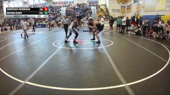126 lbs Cons. Round 3 - Sieryous Peterson, Heritage WC vs Devinn Dunn, The Villages High School