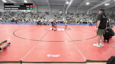 106 lbs Rr Rnd 2 - Cyrus Woodberry, MI MAFIA (COBRA MAFIA) vs Hunter Johnson, Yeti: Special Forces