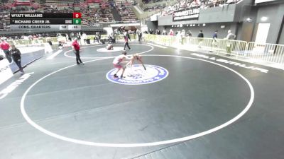 79 lbs Cons. Quarters - Wyatt Williams vs Richard Creer Jr., Sutter Union High School Wrestling