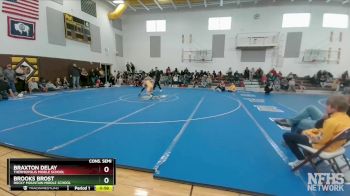 98 lbs Cons. Semi - Brooks Brost, Rocky Mountain Middle School vs Braxton Delay, Thermopolis Middle School