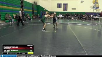 160 lbs Quarterfinal - Austin Sprecner, Wilsonville vs Michael Kuehnel, Ida B. Wells