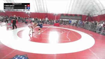 135 lbs Cons. Round 2 - Veda Lepley, Wisconsin vs Maddie Lee, Wausau West