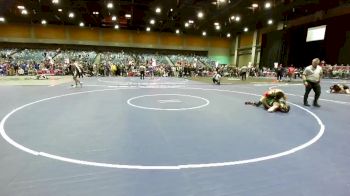 132 lbs Cons. Round 3 - Michaelangelo DeLeon, Oakdale vs Kaycen Stewart, Battle Mountain