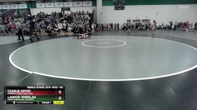 85 lbs Semifinal - Czarlie Diffee, Cowboy Wrestling Club vs Landon Wheelan, Moen Wrestling Academy