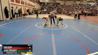 120 lbs Champ. Round 1 - Aiden Ferguson, Sahuarita High School vs Cole Baer, Spring Valley