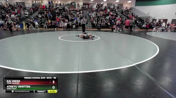 95 lbs Cons. Round 2 - Kai Weiss, Team Hammer vs Atreyu Whitten, Open Mats