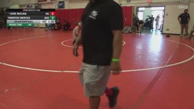 133 lbs Quarterfinal - Jose Molina, Victor Valley College vs Trenton Mestas, Bakersfield College