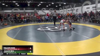 55 lbs Semis & 1st Wrestleback (8 Team) - Chance Beal, Gotcha Illinois (IL) vs Malcom Moss, LAW/Crass Wrestling(WI)