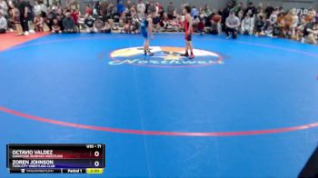 71 lbs Quarterfinal - Zoren Johnson, Twin City Wrestling Club vs Octavio Valdez, Sunnyside Ironman Wrestling