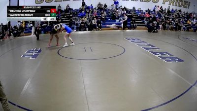 148 lbs Cons. Semi - Jayden Wiltrout, Connellsville vs Deonna Chatfield, Erie High