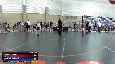 59 lbs Cons. Round 3 - Chase Adams, MI vs Landyn Schadt, IA