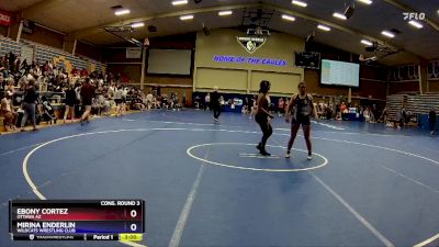 145 lbs Cons. Round 3 - Mirina Enderlin, Wildcats Wrestling Club vs Ebony Cortez, Ottawa AZ