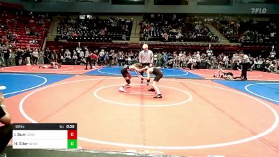 92 lbs Semifinal - Ike Burr, Jenks Trojan Wrestling Club vs Hayden Eller, Newkirk Takedown