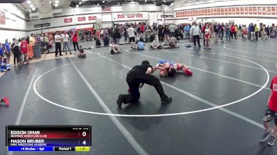 92 lbs Round 5 - Edison Omar, Beatrice Wrestling Club vs Mason Bruber, MWC Wrestling Academy