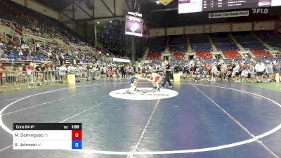 120 lbs Cons 64 #1 - Matthew Dominguez, CO vs Braden Johnson, WI