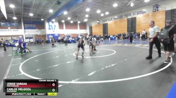 113 lbs Champ. Round 2 - Carlos Melgoza, Kingsburg vs Jorge Vargas, Westminster