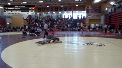 157 lbs Champ. Round 2 - Joshiah Carter, St. Ambrose University vs Jared Rodriguez, Grand View (Iowa)