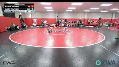 119 lbs 3rd Place - Hudson Moseley, Raw Wrestling Club vs Austin Thatcher, Wagoner Takedown Club