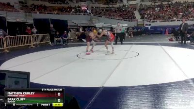 D4-106 lbs 5th Place Match - Brax Cluff, Benson vs Matthew Curley, Monument Valley