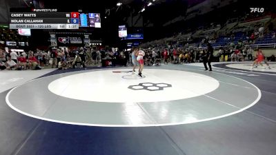 120 lbs Cons. Rd Of 32 - Casey Watts, WA vs Nolan Callahan, IL