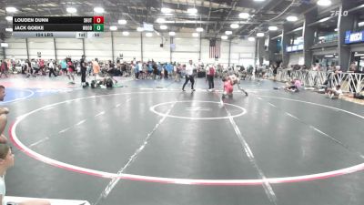 154 lbs Quarterfinal - Louden Dunn, Team Lil SHUTTs - MS vs Jack Goeke, Woodshed Wrestling Club - MS