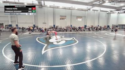 141 lbs Champ. Round 2 - Leonidas Zoganas, Muskingum vs Rocco Futia, Cortland State