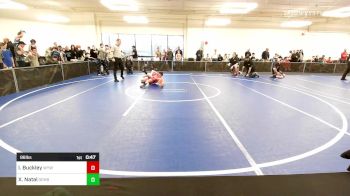 96 lbs Consi Of 8 #2 - Isaac Buckley, Wells Youth Wrestling vs Xaivry Natal, Doughboy