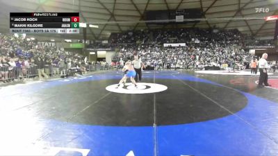 Boys 2A 175 lbs Champ. Round 2 - Jacob Koch, Ridgefield vs Makhi Kilgore, Anacortes