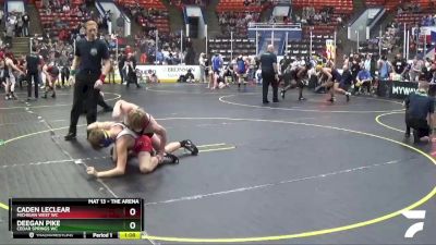 122 lbs Cons. Round 3 - Deegan Pike, Cedar Springs WC vs Caden LeClear, Michigan West WC