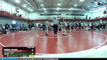 80 lbs Champ. Round 1 - Jeremy Carver, Contender Wrestling Academy vs Wyatt Cox, Eastside