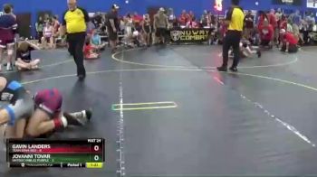 95 lbs Round 2 (6 Team) - Gavin Landers, Team Iowa Red vs Jovanni Tovar, Untouchables Purple