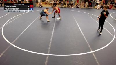 215 lbs Semis - Ben Schultz, MN vs Mason Koehler, IA
