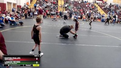 46 lbs Round 2 - Easton Phillips, Dixie Hornets vs Landon Meyers, Ninety Six Wildcats